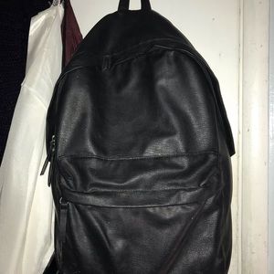 pleather backpack